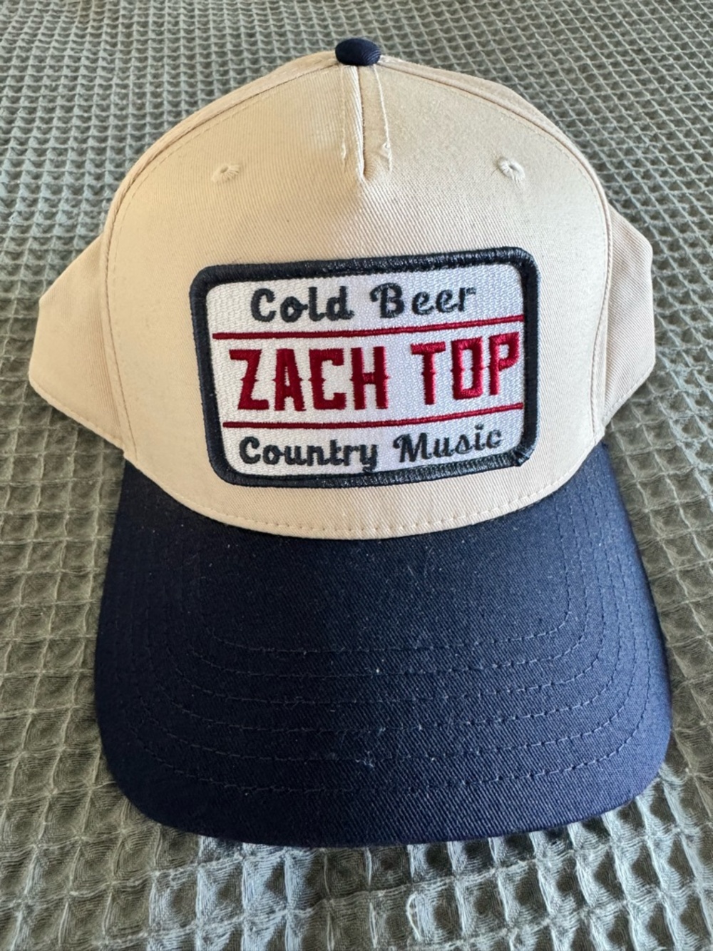 OTTO Two-Tone Baseball Cap in Navy and Cream